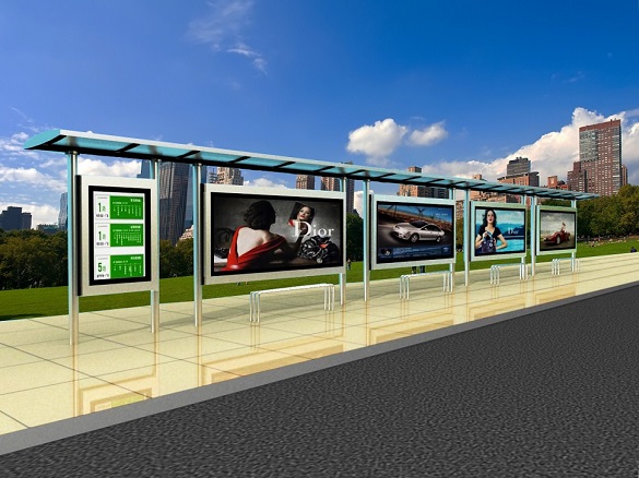 不銹鋼站臺(tái)燈箱