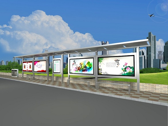 不銹鋼公交站臺(tái)